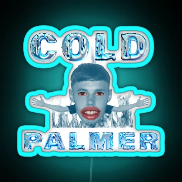 Cold Palmer Meme Graphic Cole Palmer RGB Neon Sign