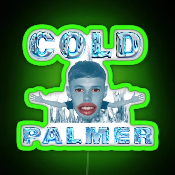 Cold Palmer Meme Graphic Cole Palmer RGB Neon Sign
