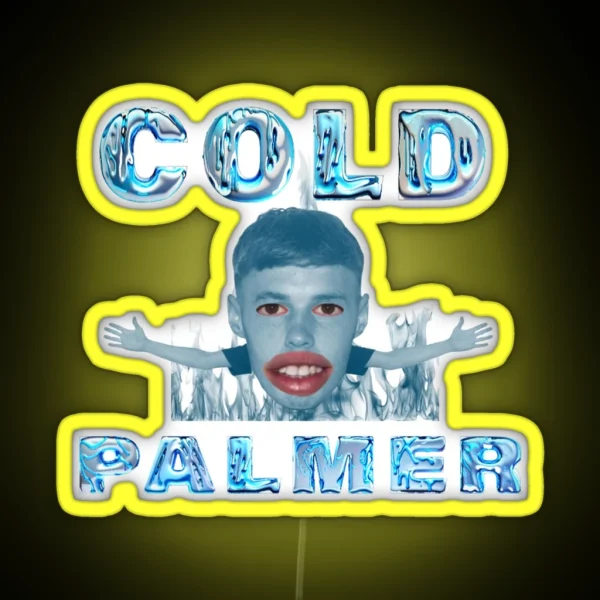 Cold Palmer Meme Graphic Cole Palmer RGB Neon Sign