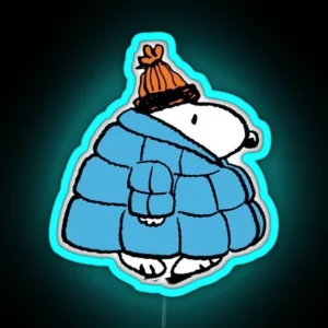 Cold Puffer Peanuts Beagle RGB Neon Sign