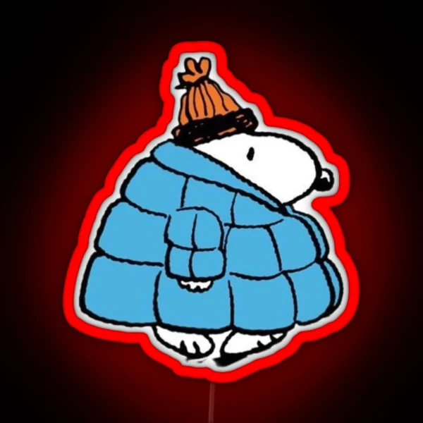 Cold Puffer Peanuts Beagle RGB Neon Sign