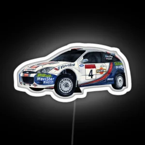 Colin Mcrae Ford Focus Wrc RGB Neon Sign