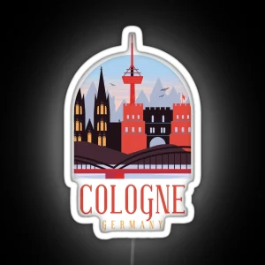 Cologne Germany German Souvenirs RGB Neon Sign