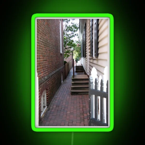 Colonial Williamsburg Walkway RGB Neon Sign