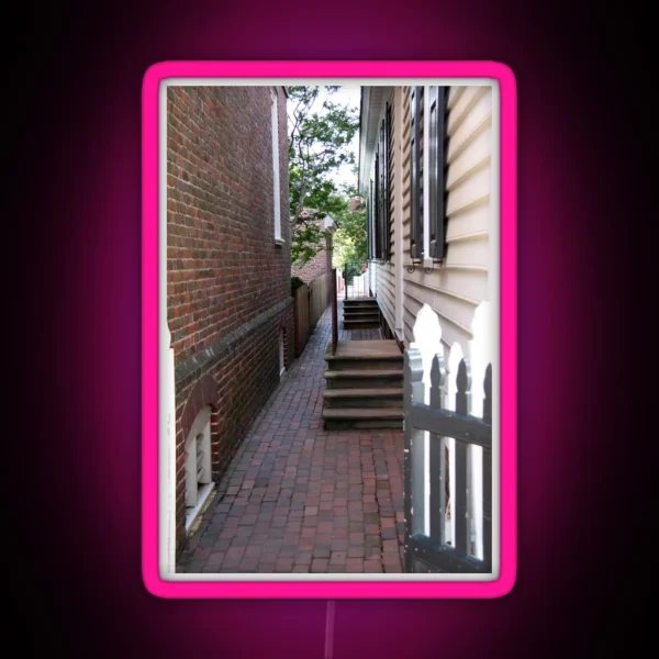 Colonial Williamsburg Walkway RGB Neon Sign