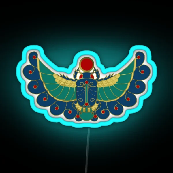 Color Scarab RGB Neon Sign