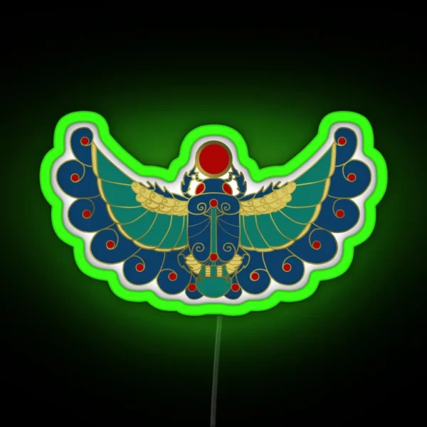 Color Scarab RGB Neon Sign