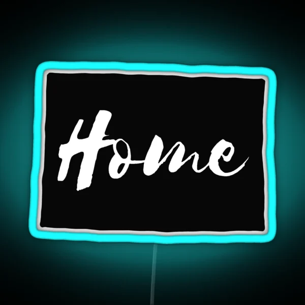 Colorado Cursive Home State Outline RGB Neon Sign