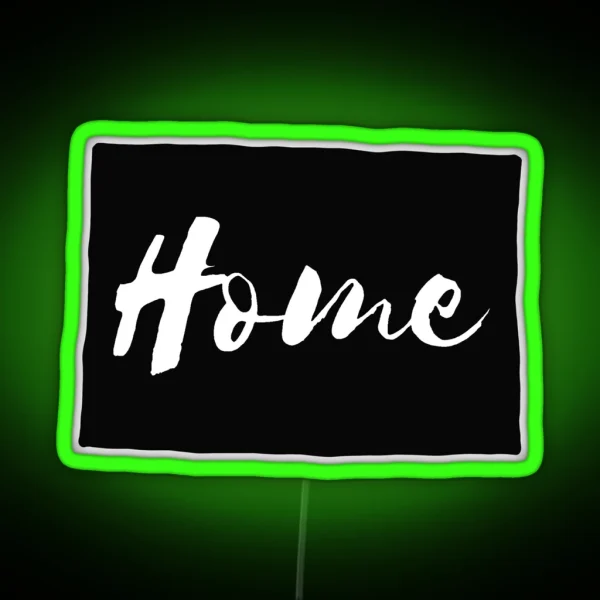 Colorado Cursive Home State Outline RGB Neon Sign