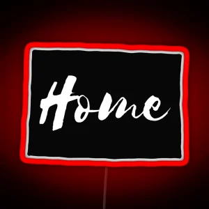 Colorado Cursive Home State Outline RGB Neon Sign