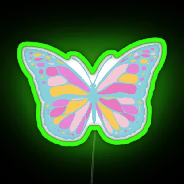 Colorful Butterfly RGB Neon Sign