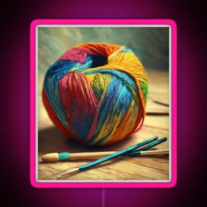 Colorful Fiber Creations RGB Neon Sign