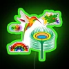 Colorful Humming Bird With Clever Sayings RGB Neon Sign - Image 4
