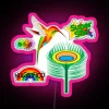 Colorful Humming Bird With Clever Sayings RGB Neon Sign - Image 6