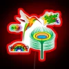 Colorful Humming Bird With Clever Sayings RGB Neon Sign - Image 2