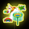 Colorful Humming Bird With Clever Sayings RGB Neon Sign - Image 5