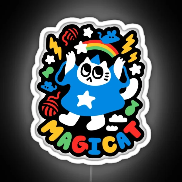 Colorful Magicat RGB Neon Sign