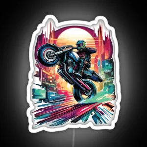 Colorful Motorcycle Race Motor RGB Neon Sign