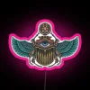 Colorful Scarab Beetle With The Eye Of Horus RGB Neon Sign