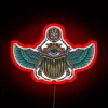 Colorful Scarab Beetle With The Eye Of Horus RGB Neon Sign - Image 2