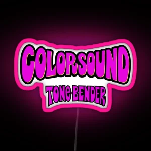 Colorsound Tone Bender Effect RGB Neon Sign