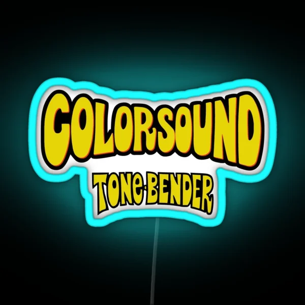 Colorsound Tone Bender Yellow RGB Neon Sign