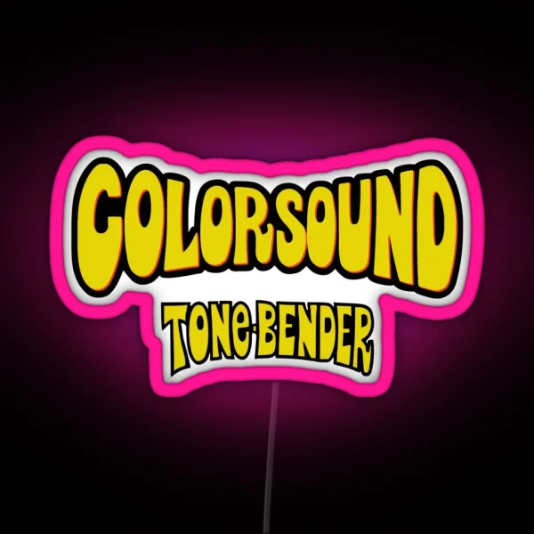 Colorsound Tone Bender Yellow RGB Neon Sign