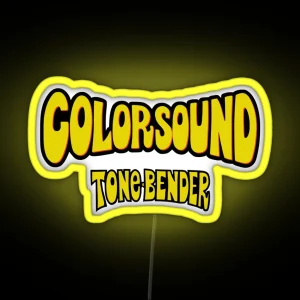 Colorsound Tone Bender Yellow RGB Neon Sign