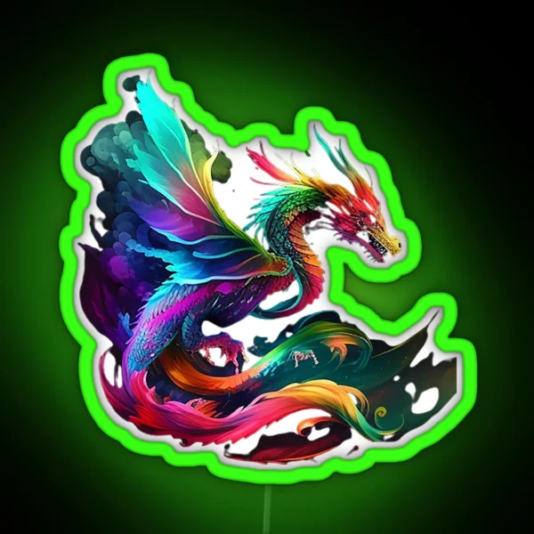 Colourful Dragon RGB Neon Sign