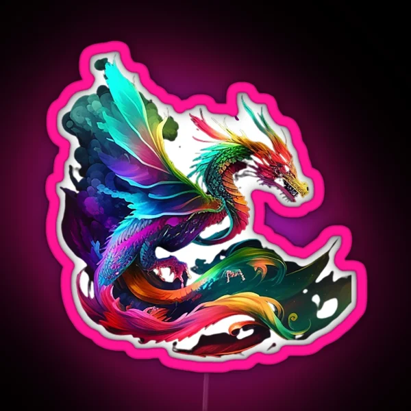 Colourful Dragon RGB Neon Sign