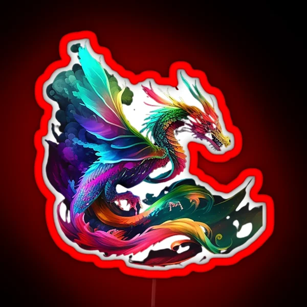 Colourful Dragon RGB Neon Sign
