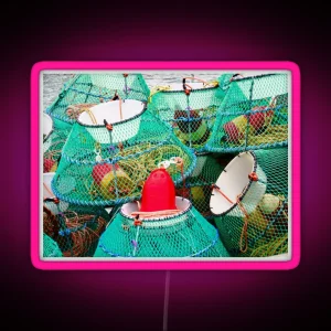 Colourful Lobster Pots RGB Neon Sign