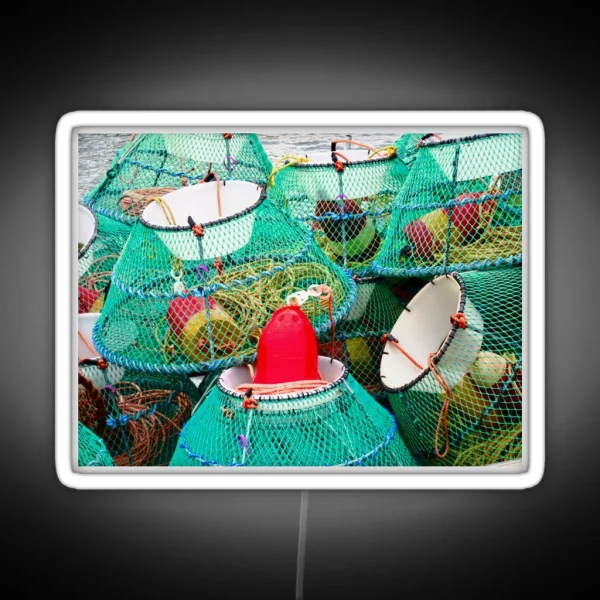 Colourful Lobster Pots RGB Neon Sign