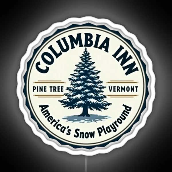 Columbia Inn Pine Tree Vermont RGB Neon Sign