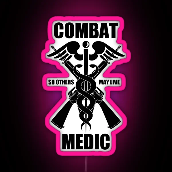 Combat Medic RGB Neon Sign