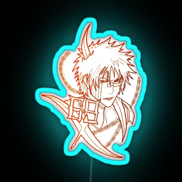 Combination Duty Protect People Hisagi Shuhei Cute Fans RGB Neon Sign