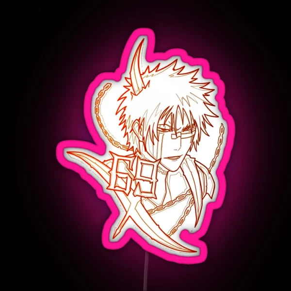 Combination Duty Protect People Hisagi Shuhei Cute Fans RGB Neon Sign