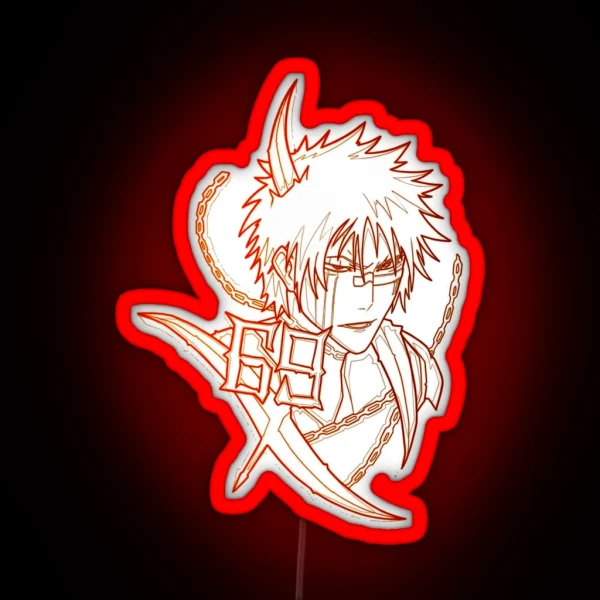 Combination Duty Protect People Hisagi Shuhei Cute Fans RGB Neon Sign