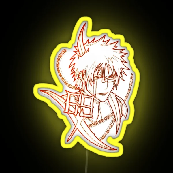 Combination Duty Protect People Hisagi Shuhei Cute Fans RGB Neon Sign