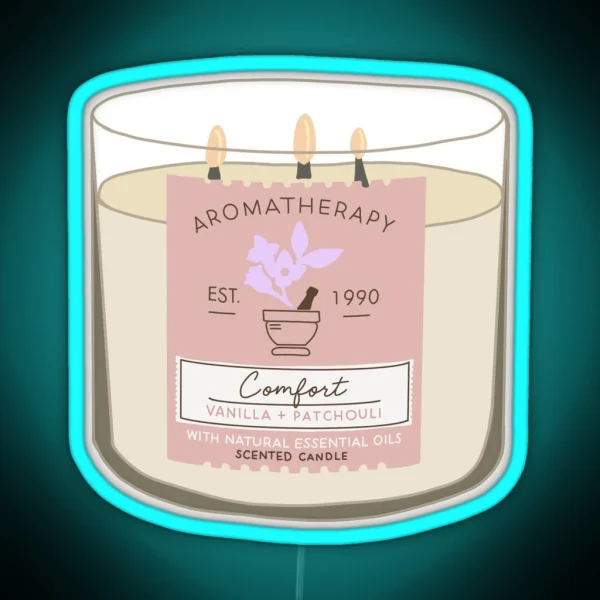 Comfort Aromatherapy Candle RGB Neon Sign