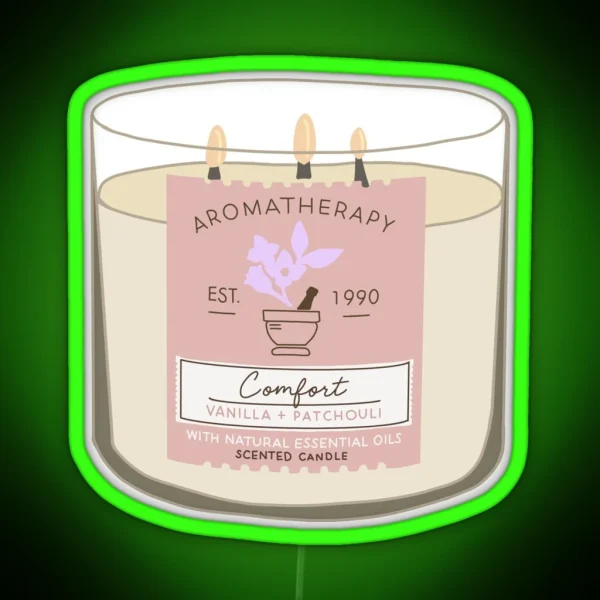 Comfort Aromatherapy Candle RGB Neon Sign