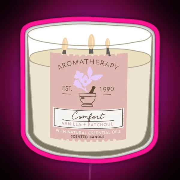 Comfort Aromatherapy Candle RGB Neon Sign