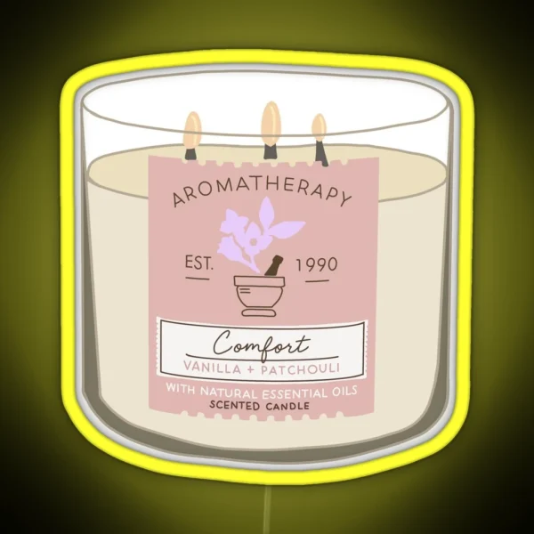 Comfort Aromatherapy Candle RGB Neon Sign