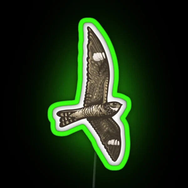 Common Nighthawk RGB Neon Sign