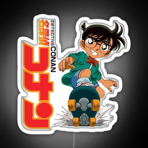 Conan Edogawa Skateboard RGB Neon Sign