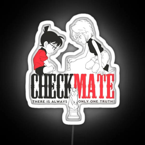 Conan Haibara Coai Detective Conan Checkmate RGB Neon Sign