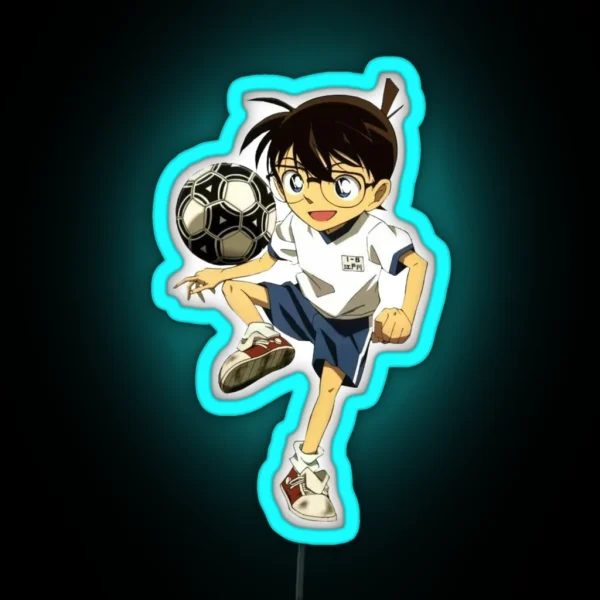Conan Playing Football RGB Neon Sign