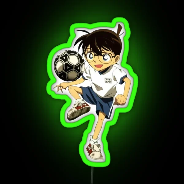 Conan Playing Football RGB Neon Sign