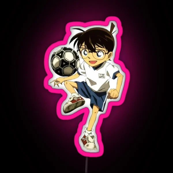 Conan Playing Football RGB Neon Sign