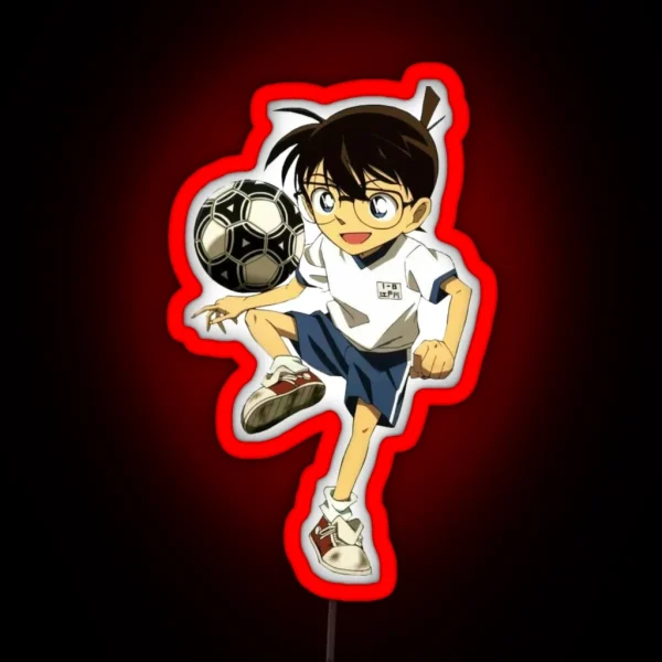 Conan Playing Football RGB Neon Sign
